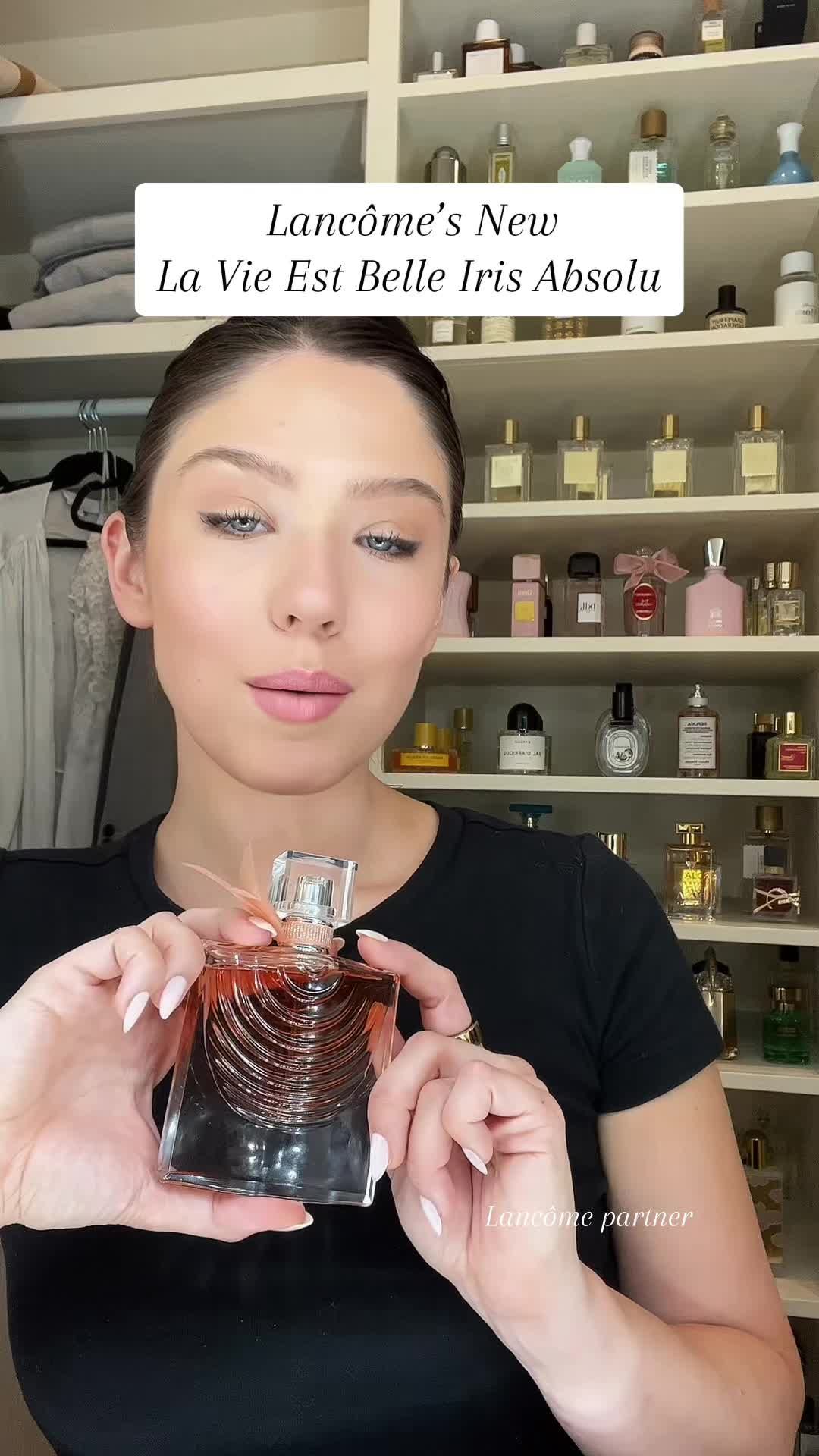 Lancôme’s NEW La Vie Est Belle Iris Absolu is one of my favorite sweet perfumes that always gets compliments. I love the added Iris in this version, and the longevity and projection are so great. @lancome.official, #LancomePartner, #LavieestbelleLancome, #PerfumeTok #perfumetiktok 
