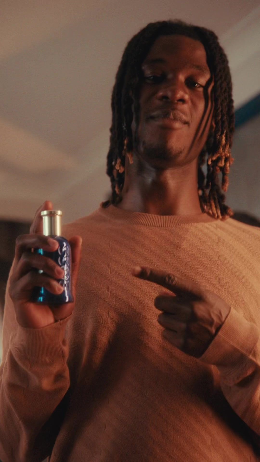 Sounds like Triumph. With @Eduardo Camavinga for #BOSSBottled Triumph Elixir #BeYourOwnBOSS 