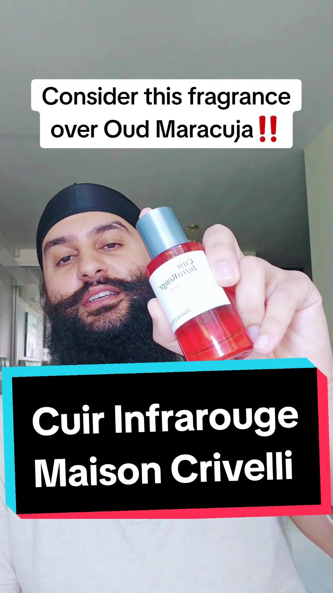 Don't get Oud Maracuja, get Cuir Infrarouge from Maison Crivelli. This fragrance gets insane compliments and smells luxurious. #fragrancetiktok #fragrance #perfume #perfumetiktok #parfum 
