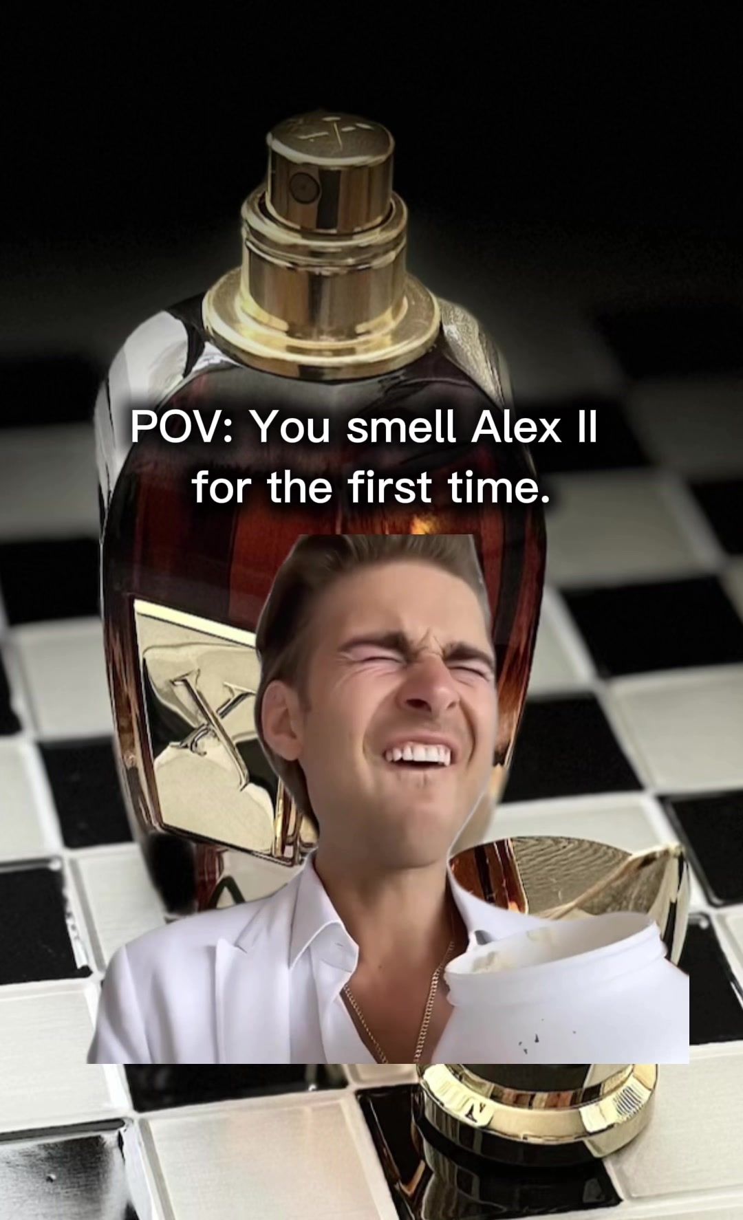 POV: You smell Alex II for the first time.  #Xerjoff #AlexandriaII #LegacyOfThebes #Fragrance #Perfume #Parfum #Scent #FragranceLover #PerfumeAddict #FragranceOfTheDay #PerfumeCollection #ScentOfTheDay #PerfumeCommunity #FragranceReview #LuxuryPerfume #FragranceObsessed #PerfumeLovers #FragranceAddict #Parfumdemarly #layton #laytonexclusif