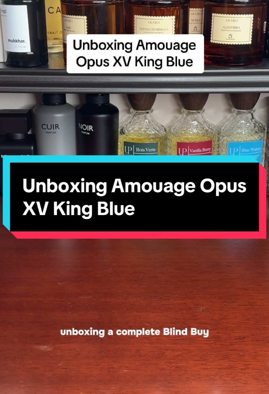 Unboxing Amouage Opus XV King Blue. #mrfragz #fragrance #nichefragrance #amouage #amouagekingblue #fragrancetok @AMOUAGE @The Perfume Smell 