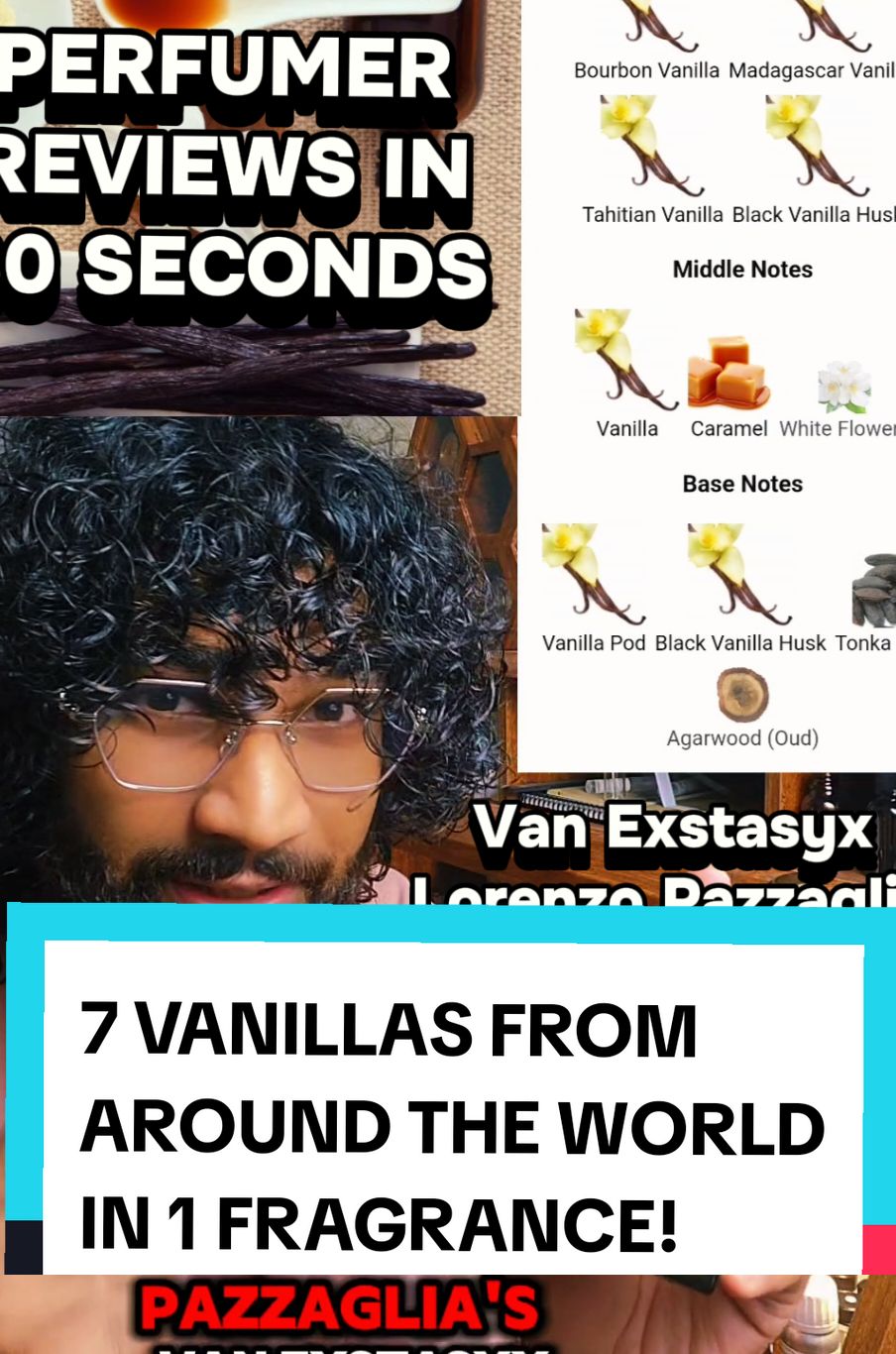 7 VANILLAS FROM AROUND THE WORLD IN 1 FRAGRANCE?! VAN EXSTASYX BY LORENZO PAZZAGLIA | 30 SECOND REVIEWS #fragrancetiktok #perfumetok #fragcomm #perfumer #perfume 