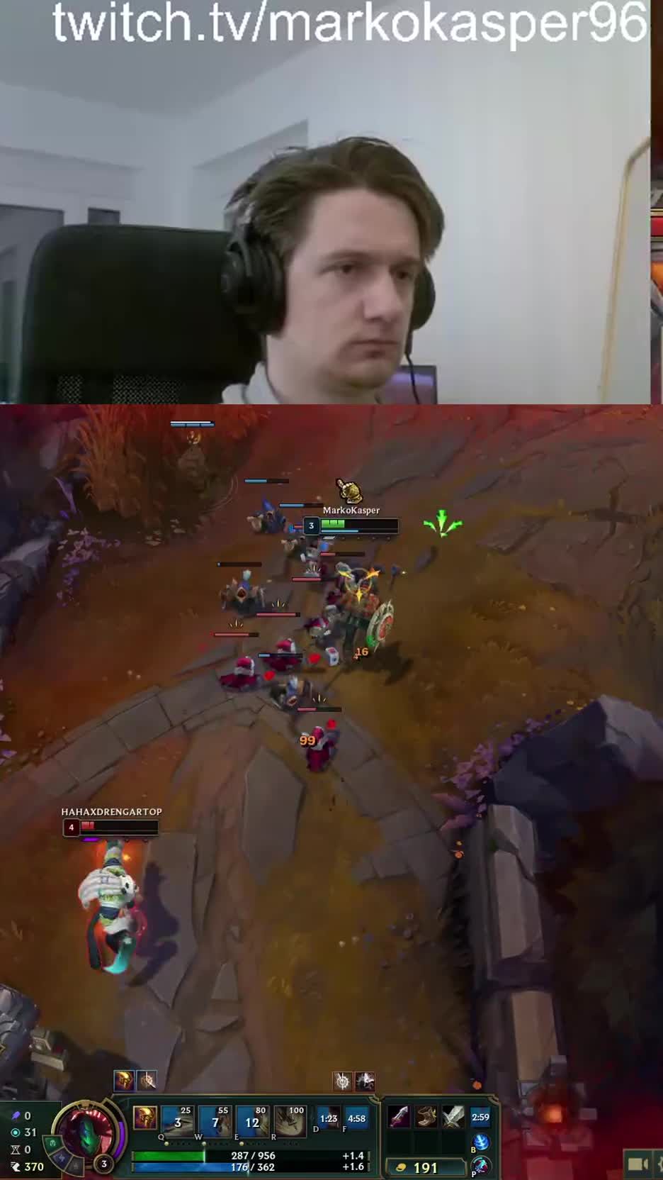 Rengar vs Pantheon | #markokasper96 on #Twitch #pantheon #toplane #leagueoflegends #1v1