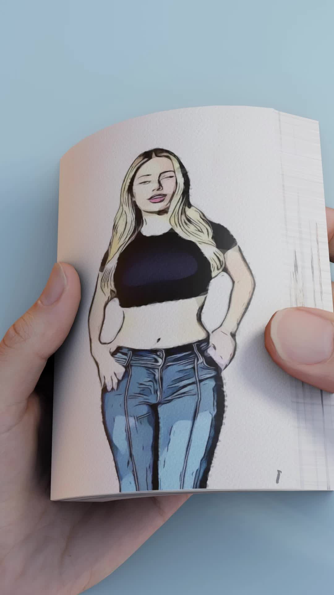 Boy And A Girl Friend - Flipbook #Creativity #Flipbook @Tati 