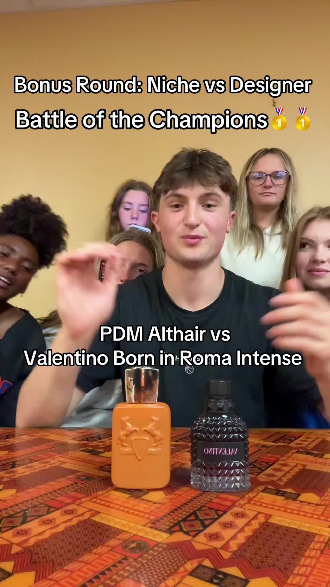 Bonus Tournament Round🚨🚨 Which will win Men’s designer or Men’s niche fragrance?  Here is the overall winner of the tournament🤝🤝 #creatorsearchinsights #searchinsightcreators #parfumsdemarly #althair #valentino #borninromaintense #winterfragrance #top10fragrances #fragrancebattle 