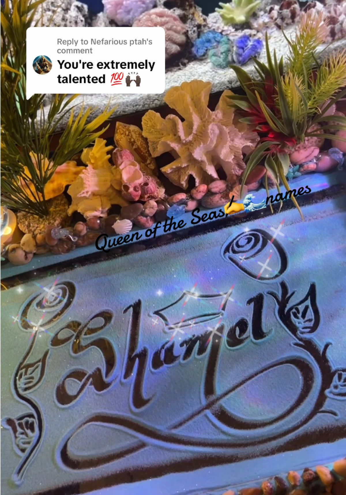 Replying to @Nefarious ptah Write my name in the sand. Name Sandwriting. Names in the Sand ✍️🌊 #names #sandwriting #writeyourname #writingnames #caligraphywriting #asmrwriting #asmr #asmr #shamel 