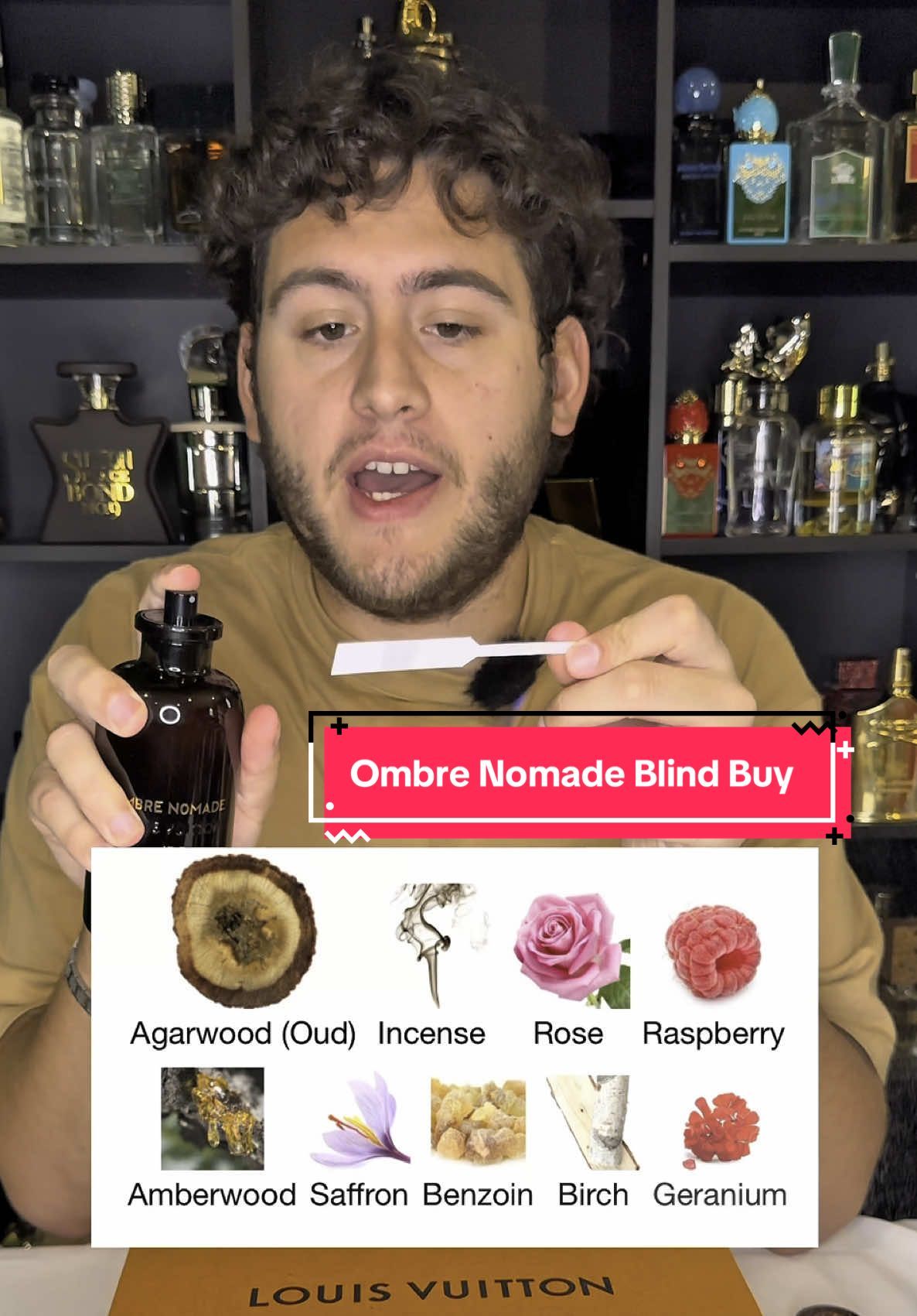 Louis Vuitton Ombre Nomade🌹🪵 blind buy #menscologne #cologne #louisvuitton 