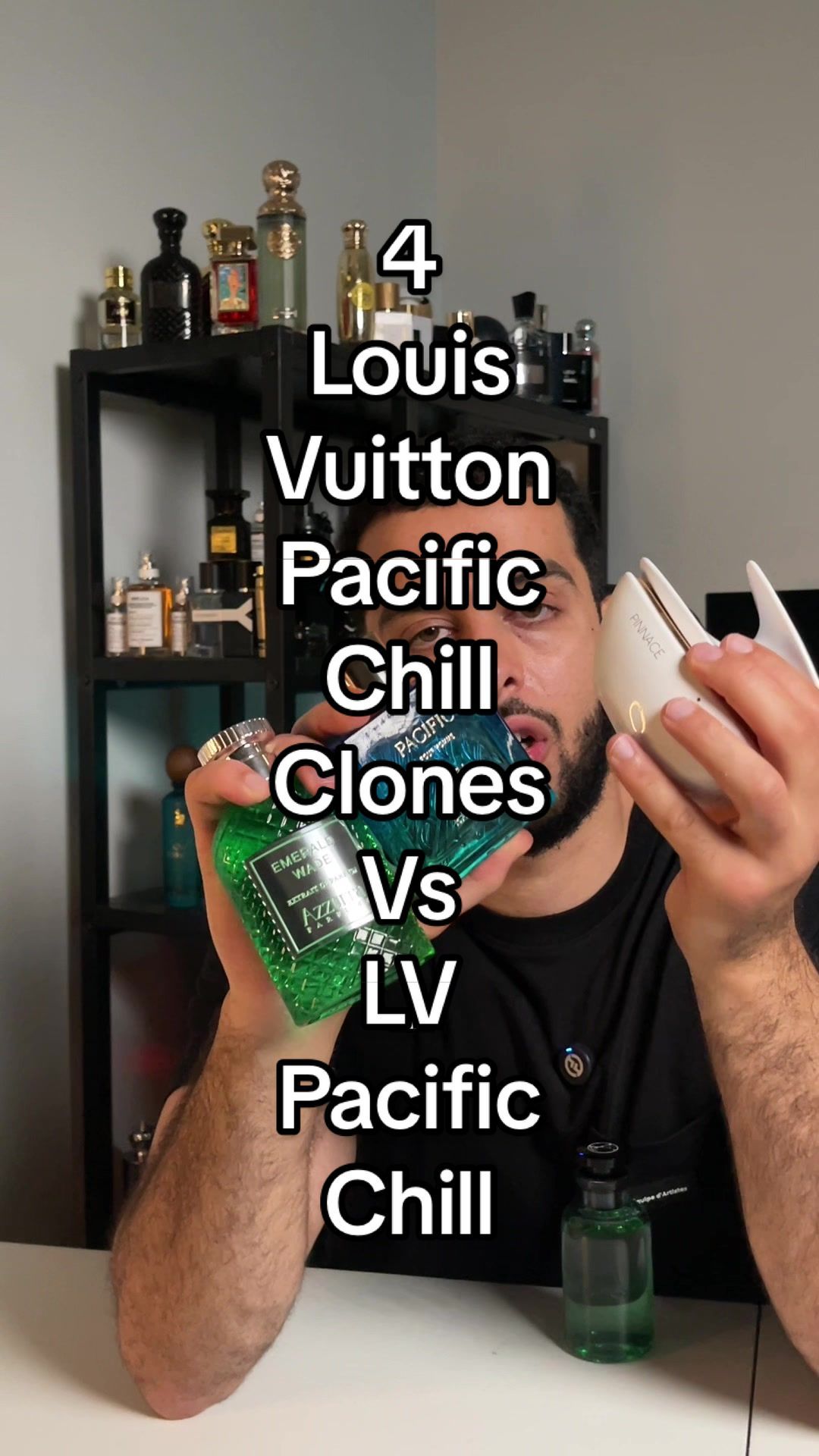 I tested 4 Louis Vuitton Pacific Chill clones side by side with LV Pacific Chill.  The 4 clones I tested were: Afnan Rare Reef Emerald Wade by Azzurra Parfums Rayhaan Pacific Aura French Avenue Pinnace White The most accurate LV Pacific Chill clone is Emerald Wade by Azzurra Parfums. #fragrances #fragrance #fragrancetiktok #fragrancetok #perfumetok #perfume #pacificchill #louisvuittonpacificchill #lvpacificchill #emeraldwade #azzurraemeraldwade #rayhaan #rayhaanpacificaura #pacificaura #pinnacewhite #pinnace #frenchavenue 
