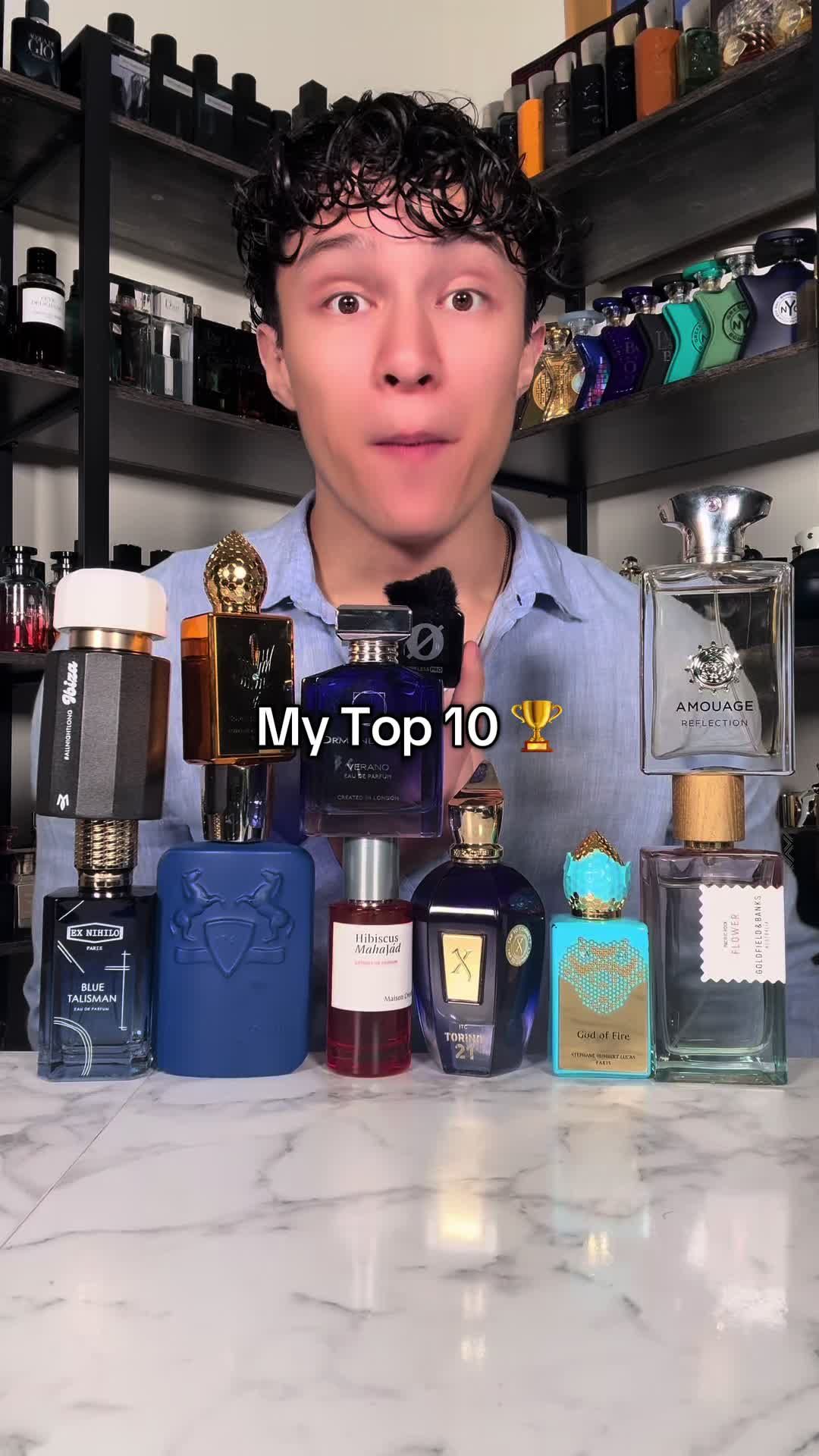 My TOP 10 Niche Summer Fragrances ☀️🏆 #fragrancetok #perfume #perfumetok #bluetalisman #godoffire 