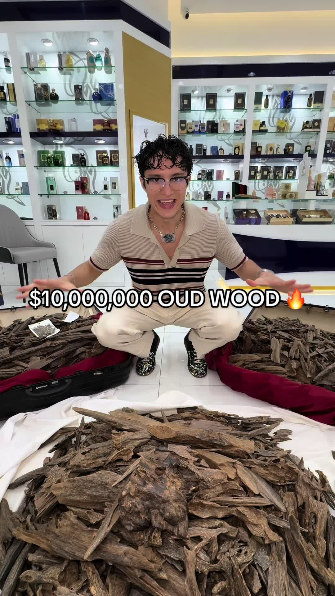 $10,000,000 WORTH OF OUD 🤯🔥 #fragrancetok #perfume #perfumetiktok #oudwood #khadlajperfumes 