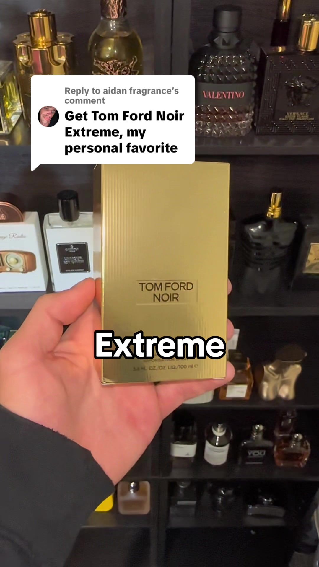 Replying to @aidan fragrance Day 24 Tom ford Noir Extreme EDP, banger 8.3, fantastic recommendation 🙏 what’s next?  #fragrance #viral #fyp #review #influencer 