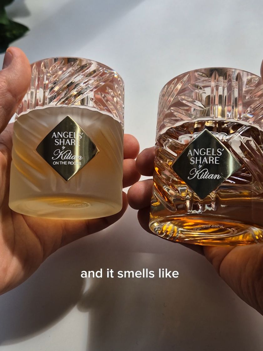 The new Angels' Share On The Rocks compared to the OG Angels' Share! #fragrancetok #mensfragrance #menscologne #kilianparis 