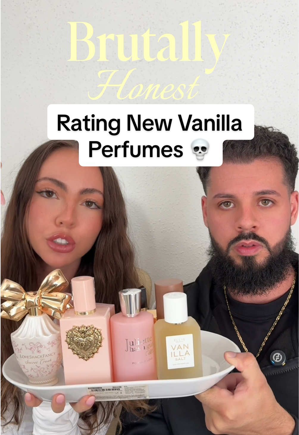 Brutally HONEST review on the new Vanilla Perfumes at  Sephora 💀 ft. @_scentbyhim_  Mentioned:  •Secret Crush | @LoveShackFancy  •My Devotion | @Dolce&Gabbana  •Vanille Nude | @Lancôme  •Powder Love | @Juliette has a gun  •Libre Vanille Couture | @YSL Beauty  •Toasted Sugar Aura Hair & Body Mist | @Emi Jay  #perfume #perfumetok #perfumeforwomen #perfumereview #vanillaperfume 