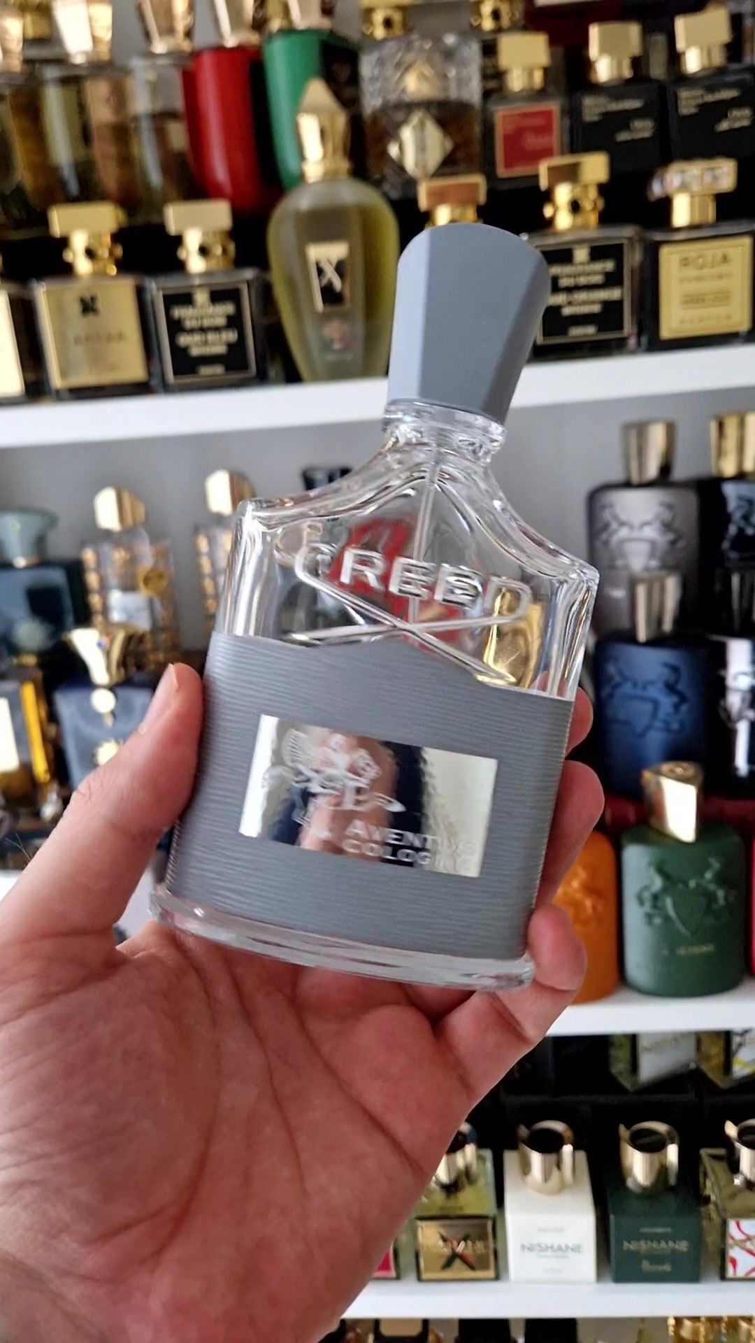 Creed Aventus Cologne, one of my favorites from Creed! Bottle is finished! So I will get another one! #nicheperfume #nicheperfumes #perfumecollection #perfumecollector #fragrancecollection #fragrancecollector #perfumes #fragrances #parfums #fragcomm #fraghead #scentoftheday #sotd 