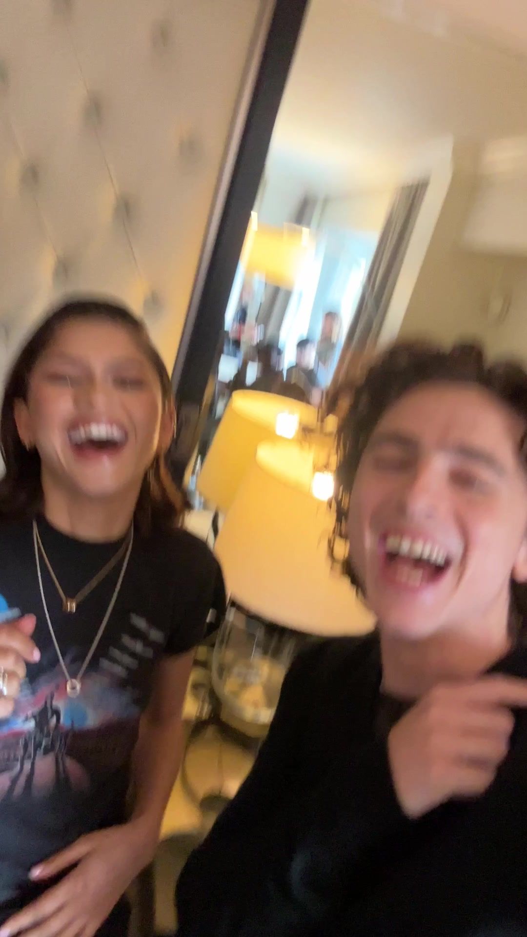 Just a casual hang with friends. #DuneMovie only in theaters March 1. Get tickets now: Link in bio. #DuneGlobalTour #TimotheeChalamet #Zendaya #FlorencePugh #AustinButler  