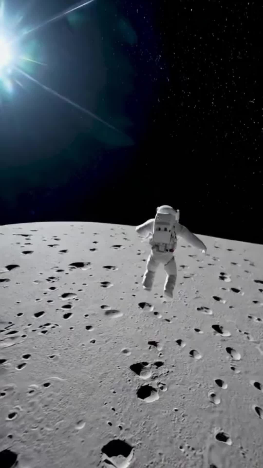 astronaut jumping on the moon 2 ‐ Feito com o Clipchamp