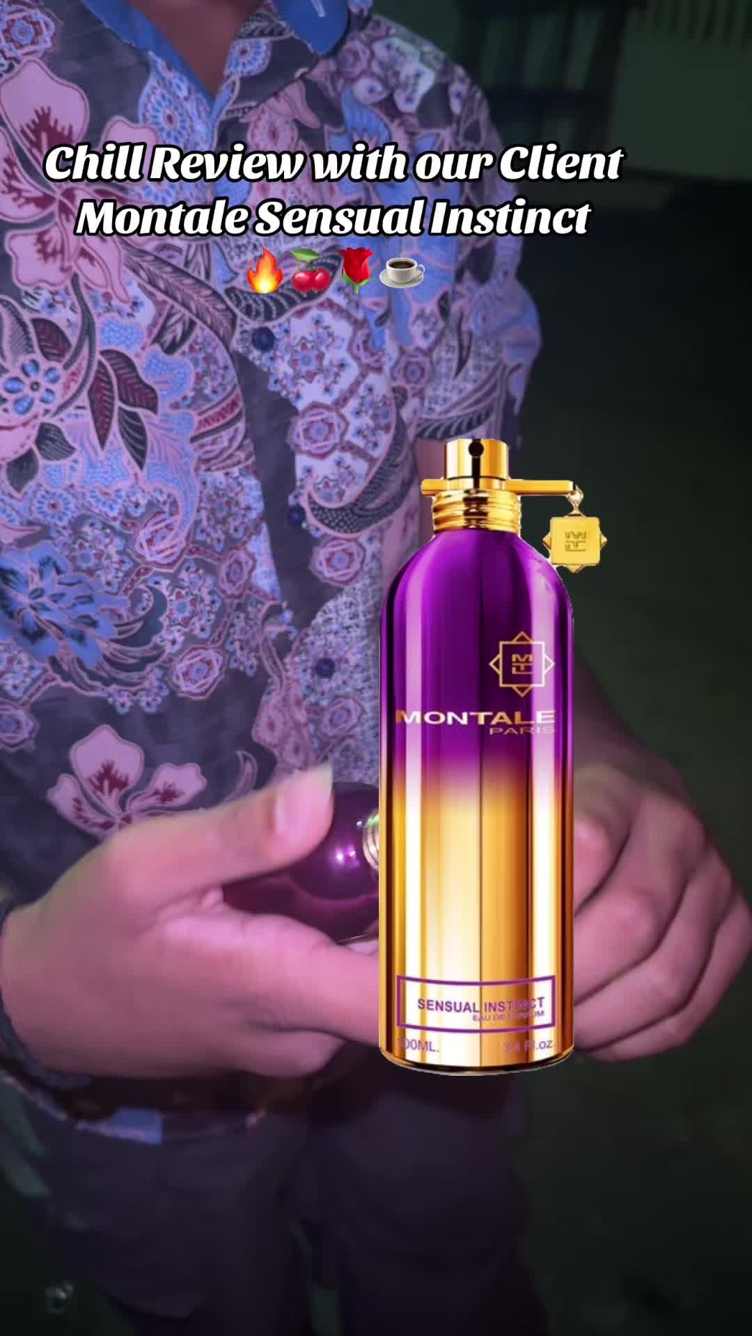 Client shows his thoughts on his new fragrance acquisition.  Montale Sensual Instinct EDP #trinidadandtobago🇹🇹 #luxuryperfumes #perfumetrinidad #fragrancetiktok #perfumemen 