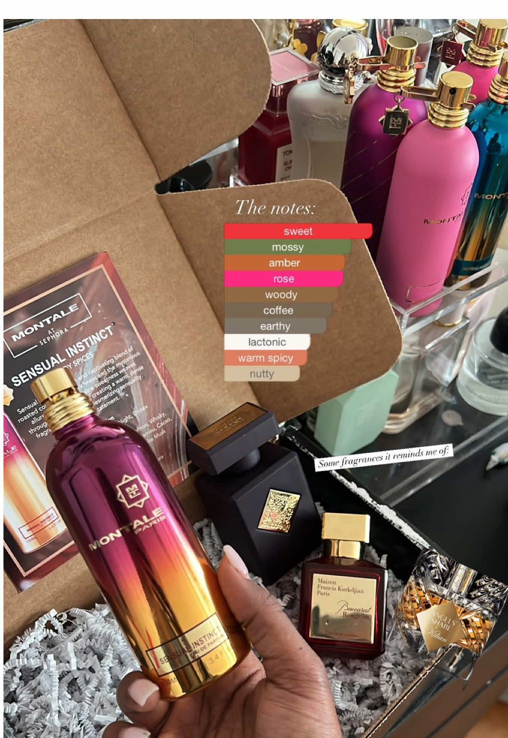 Just received another @Montale Paris US Sensual Instinct from @Europerfumes and wow, it truly lives up to the name! This fragrance is everything ✨. Dropping in @sephora on March 11th—definitely one to try if you love luxurious, captivating scents !  #PerfumeTok #FragranceReview #ScentOfTheDay #PerfumeAddict #LuxuryFragrance #MontalePerfume #SephoraFinds #FragranceLovers #ScentObsessed #PerfumeCommunity #FragranceJourney #SmellGoodFeelGood #FragranceCollection #montalesensualinstinct 