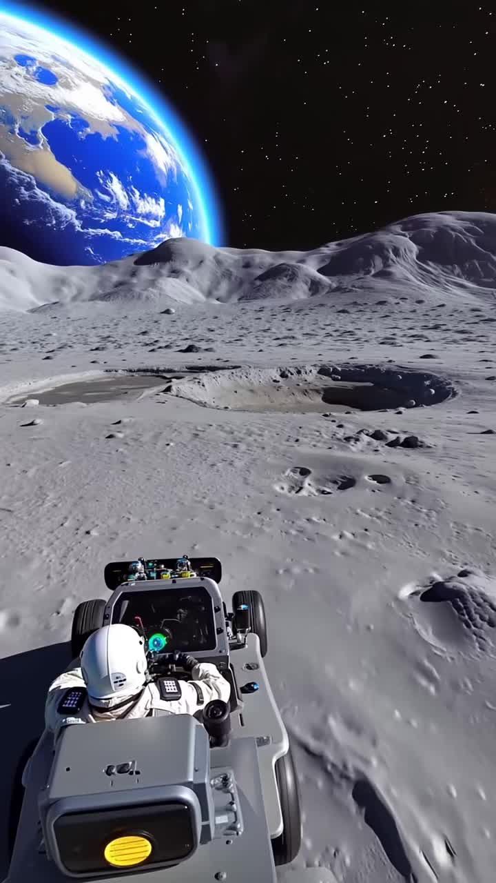 Relaxing sound on the Moon #asmr #moon #nasa #us #spacex #astronaut 