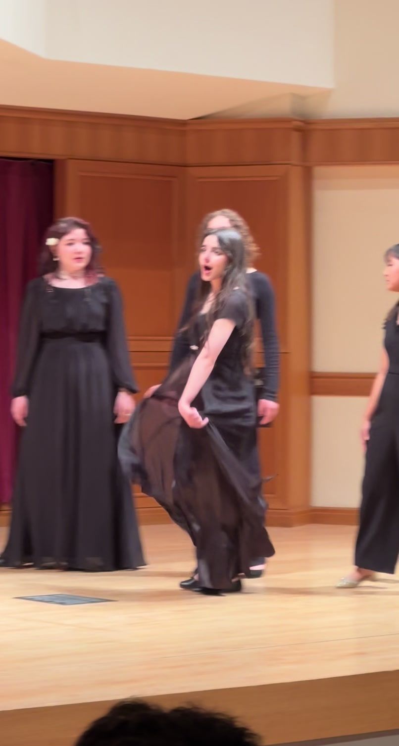 I’m singing Libiamo ne’ lieti calici from Giuseppe Verdi’s La Traviata. Please excuse my Italian. #Opera #Violetta #Soprano #LamontSummerAcademy @University of Denver dreaming of @julliardschool  