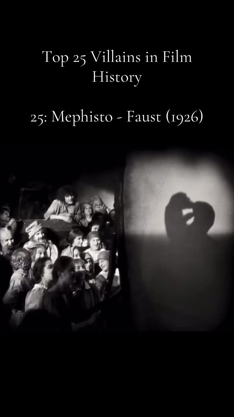 Faust (1926) is one of the greatest silent horror films in existence. Mephisto, a demon like spirit, is the main antagonist, and aura farms the entire movie #movies #movielist 
