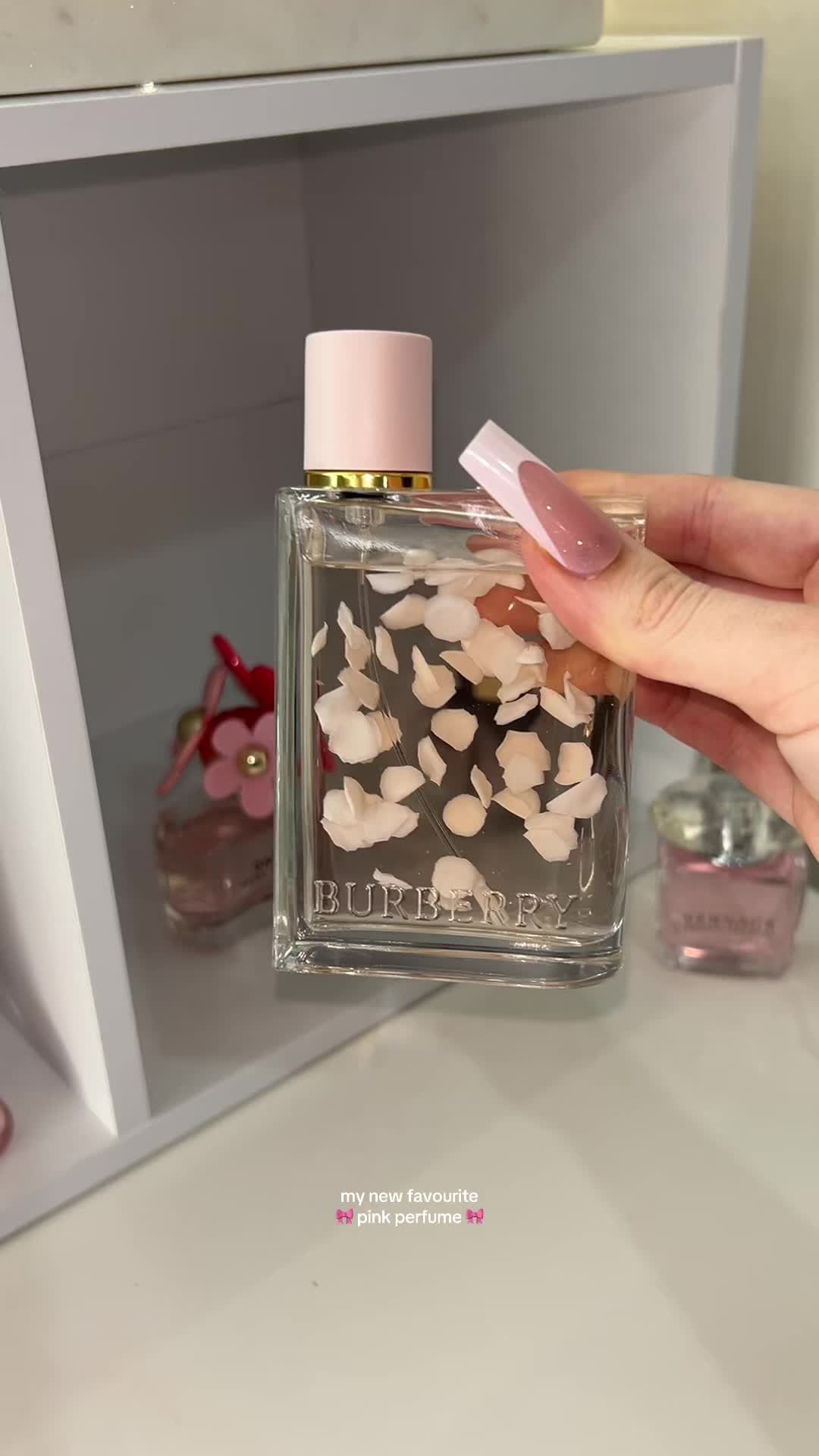 New favourite pink perfume 🎀 @Burberry her petals ✨ limited edition 🥹 #pink #perfume #herpetals #burberryher #gifted @CotyPRAustralia 