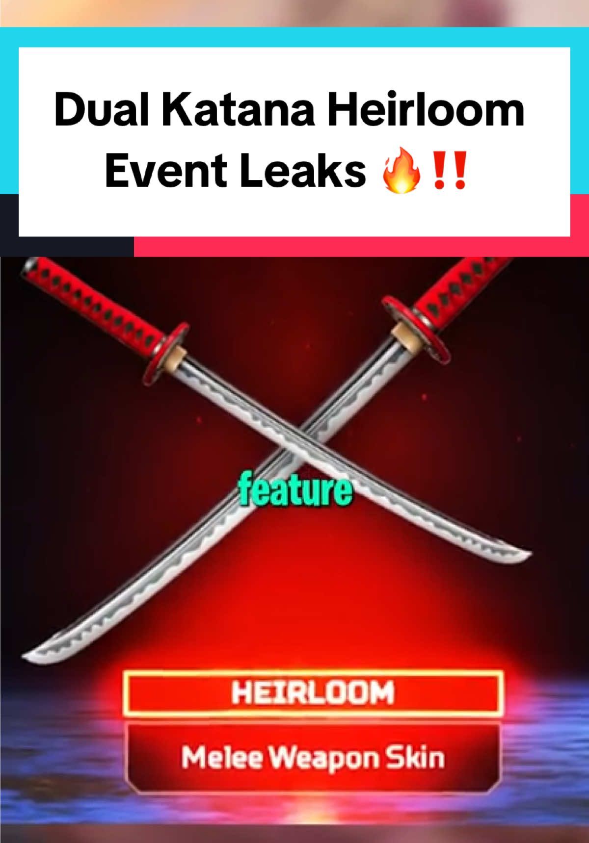 Dual Katana Heirloom Event Leaks‼️ #apex #gaming #apexlegends 